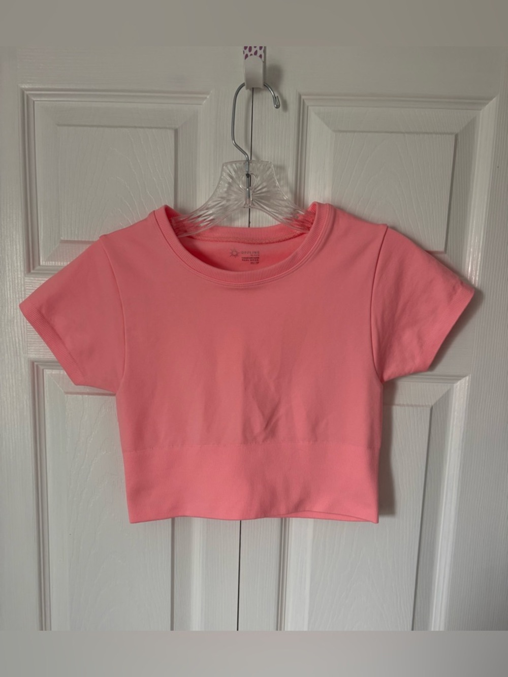 OFFLINE By Aerie Sidewalk Seamless Cropped T-Shirt